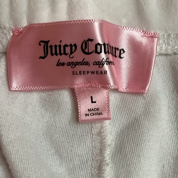 Juicy Couture White Shorts velour y2k - Picture 6 of 7